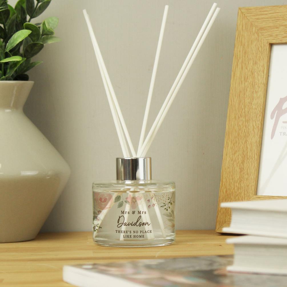Personalised Floral Watercolour Reed Diffuser Extra Image 3